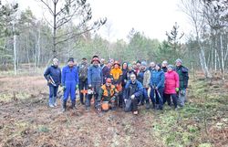Pflegeeinsatz mit Ehrenamtlichen im Rahmen des Projektes